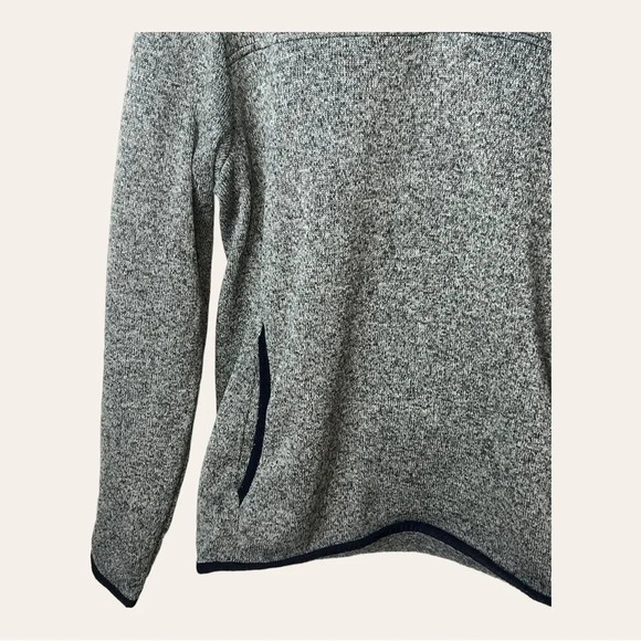 0509W.‎ EDDIE BAUER 1/4 BUTTON SNAP UP JACKET GRAY IN COLOR SIZE LARGE POCKETS - Picture 4 of 11